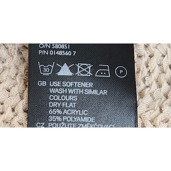 Divided By H&M Beige Tan Loose Knit Tank Top 8 Lightweight Stretch Sleeveless - Picture 5 of 5